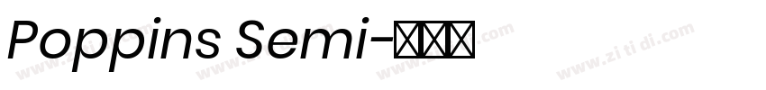 Poppins Semi字体转换